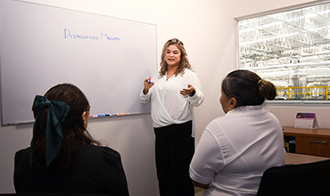 Regulatory team working on documentation for medical device approval